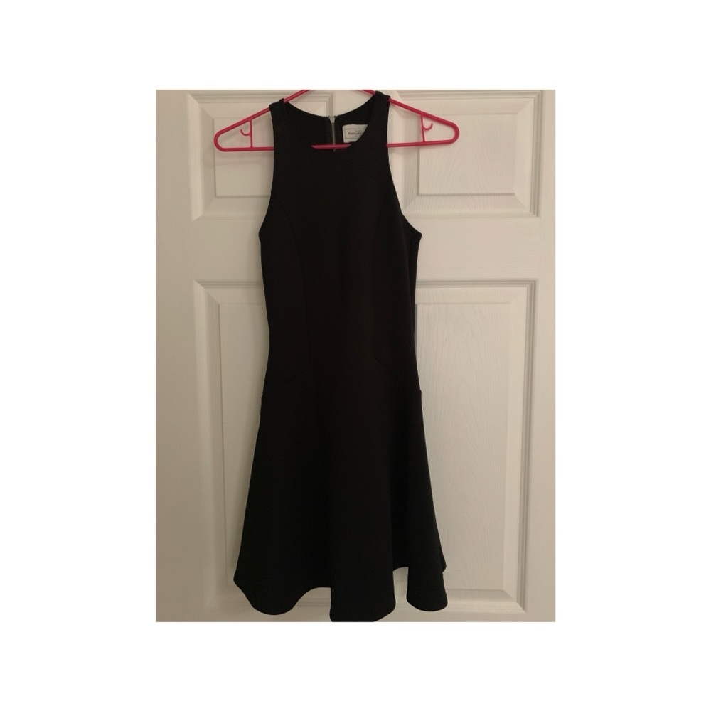 Abercrombie fit and flare black dress